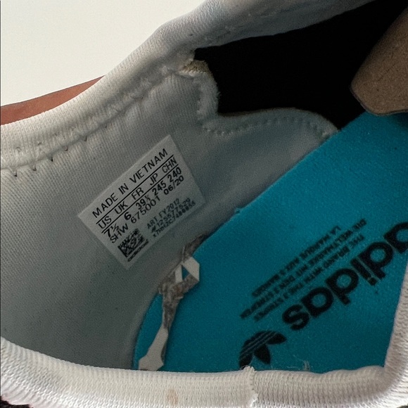 Adidas ZX 2K Boost Black and White Sneakers with Red and Blue Accents - Picture 9 of 14